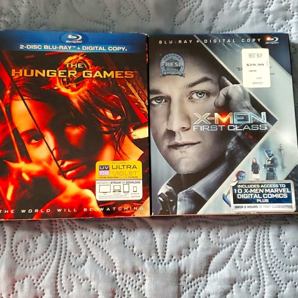2 Movies Hunger Games/ X-Men First Class